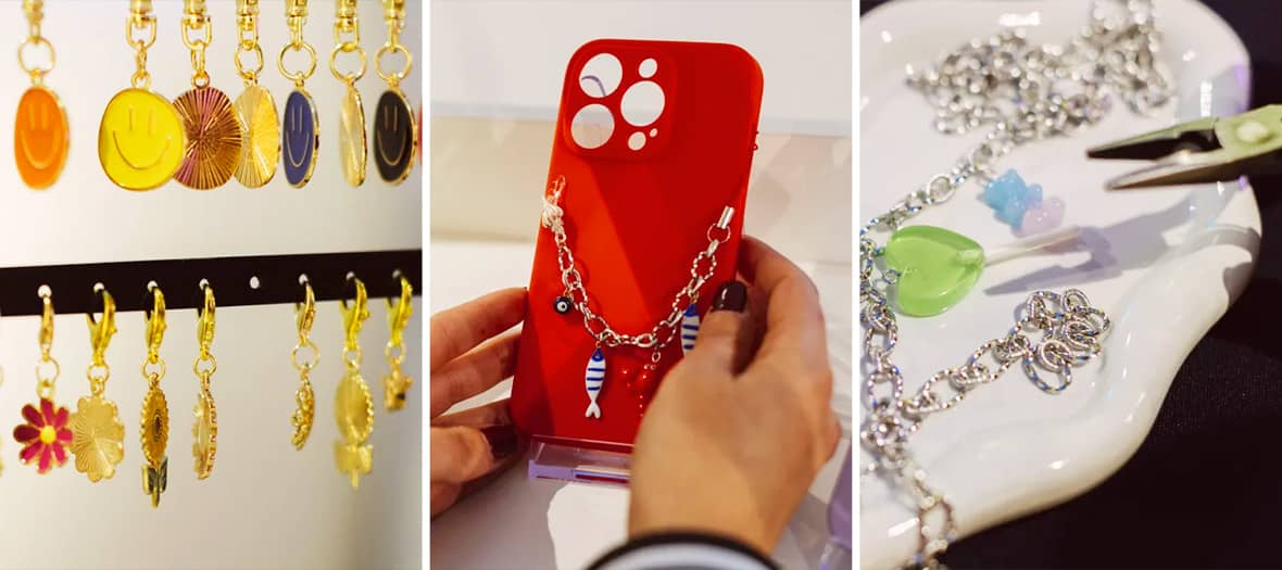 Atelier de fabrication de bijoux et charms pour t&eacute;l&eacute;phone &agrave; Paris