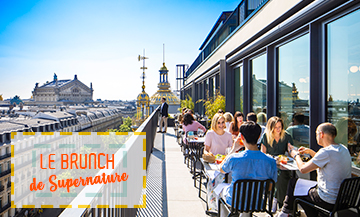 Supernature brunch on a rooftop in Paris