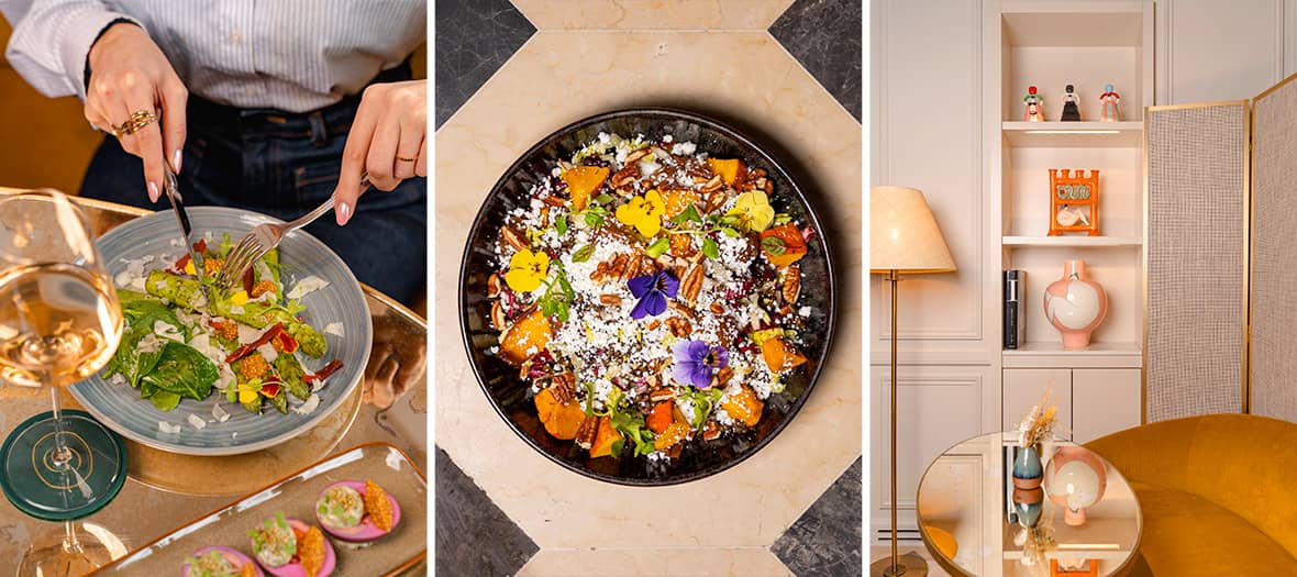 Cuisine saine, salle lumineuse et salades &eacute;quilibr&eacute;es chez Caf&eacute; 52 &agrave; Paris.